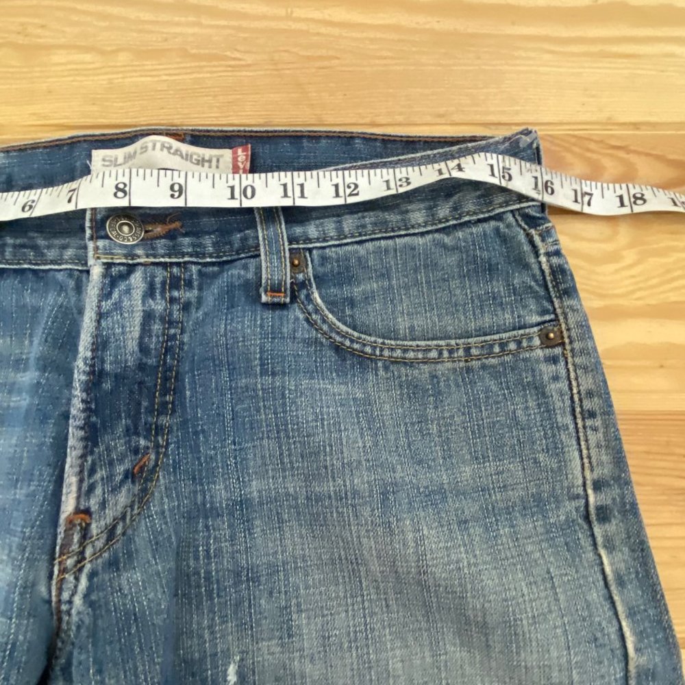 LEVIS Zipper-fly 514 CUTOFF Jean SHORTS 30/10.5 inseam Red Tab Stretch - Picture 7 of 10